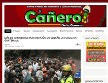 Tablet Screenshot of elcanerodelacuenca.com